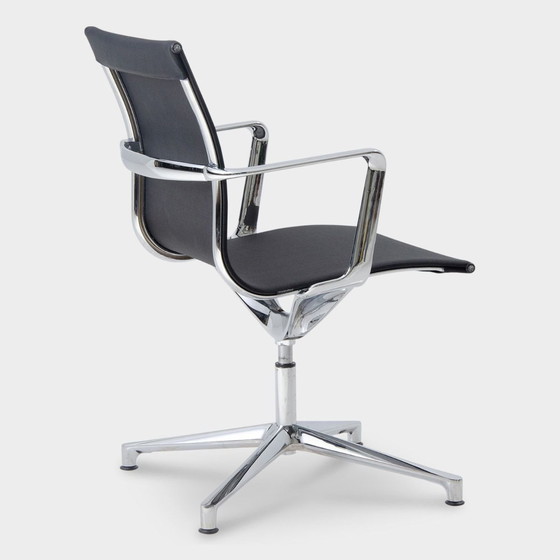 Image 1 of 6x UNA designer office chair ICF mesh black netweave