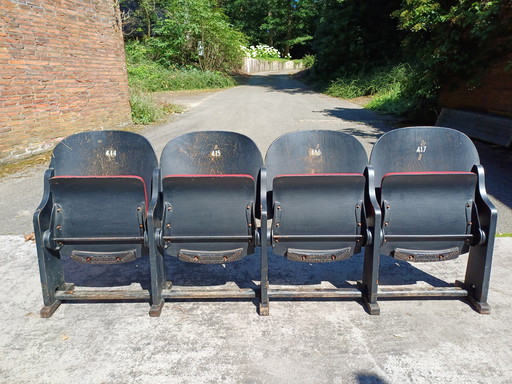 3x rangée Chaises de cinéma