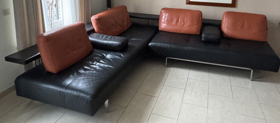 Image 1 of Rolf Benz Corner Sofa Dono 295X262 Cm, Black