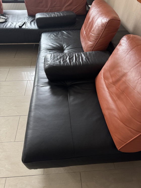 Image 1 of Rolf Benz Corner Sofa Dono 295X262 Cm, Black