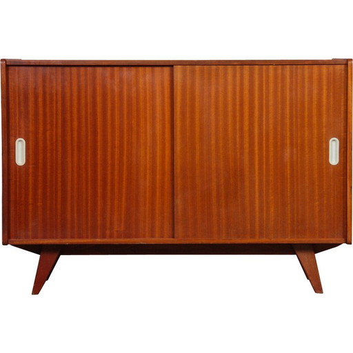Vintage chest of drawers model U-452 in mahogany veneer by Jiri Jiroutek for Interier Praha, Czechoslovakia 1960