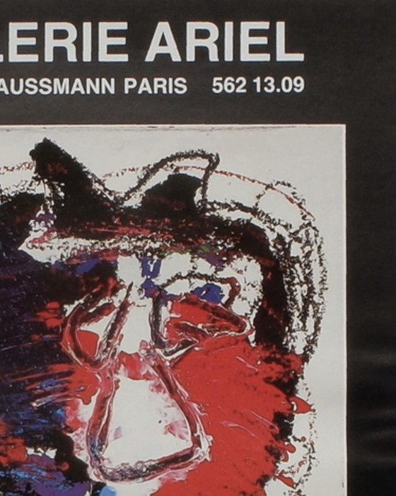 Image 1 of Karel Appel Expo 84 - Galerie Ariel poster offset vintage