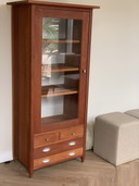 Vintage Cherry wood display cabinet