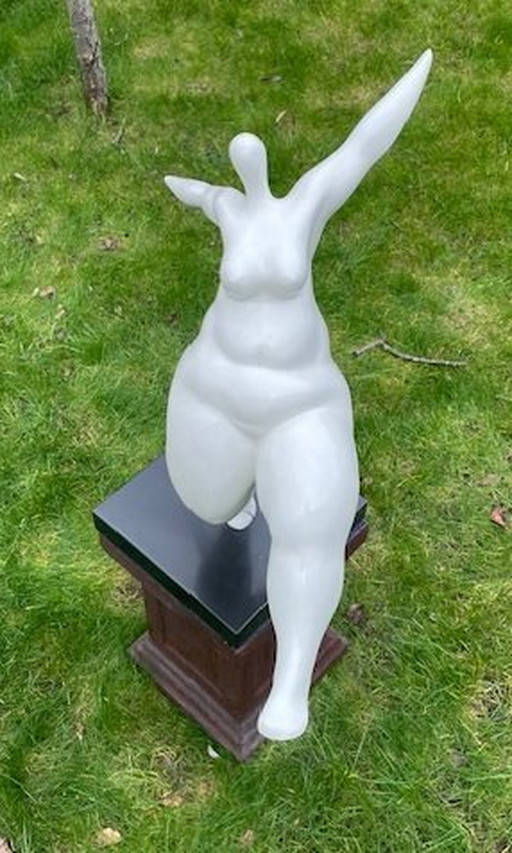 Dancer In White Ceramic