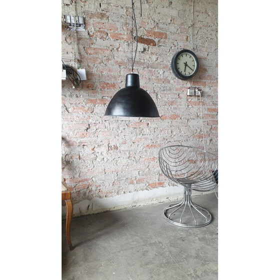 Image 1 of Vintage industrial suspension lamp "EHS2S", Germany 1950