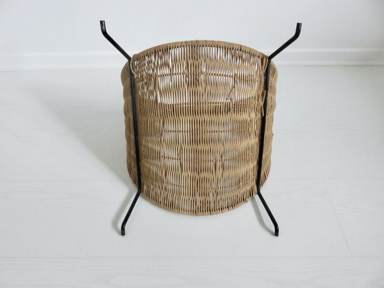 Image 1 of Magazine Rack Italy, Wicker, Modernist 70's