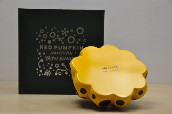 Image 1 of Yayoi Kusama yellow pumpkin