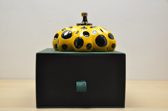 Image 1 of Yayoi Kusama yellow pumpkin