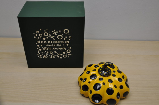 Image 1 of Yayoi Kusama yellow pumpkin