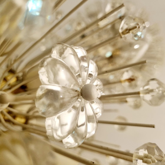 Image 1 of Set di 2 lampadari Snowball Starburst Sputnik di Emil Stejnar per Rupert Nikoll, anni '60. 