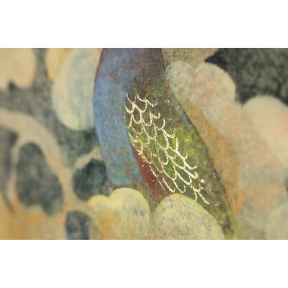Image 1 of Vintage painting representing birds