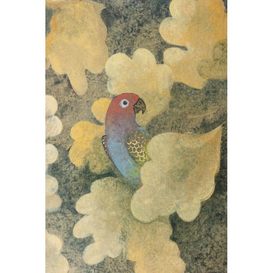 Image 1 of Vintage painting representing birds