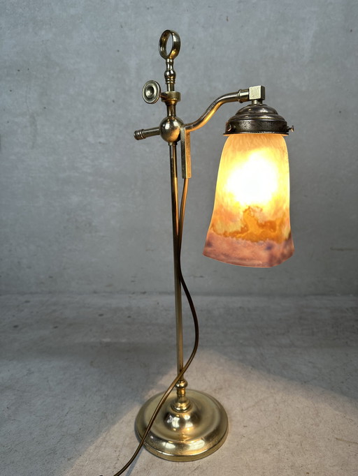 Art Nouveau Adjustable Table Lamp - Müller Frères