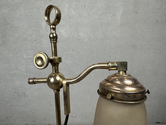 Image 1 of Art Nouveau Adjustable Table Lamp - Müller Frères