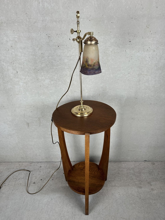 Image 1 of Art Nouveau Adjustable Table Lamp - Müller Frères