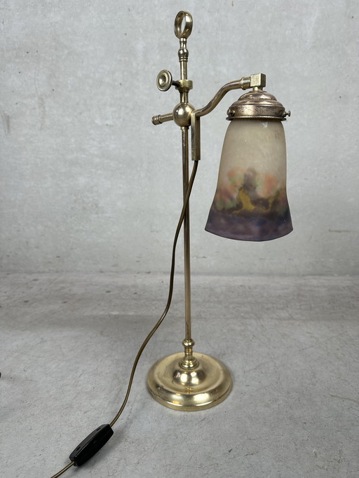 Art Nouveau Adjustable Table Lamp - Müller Frères