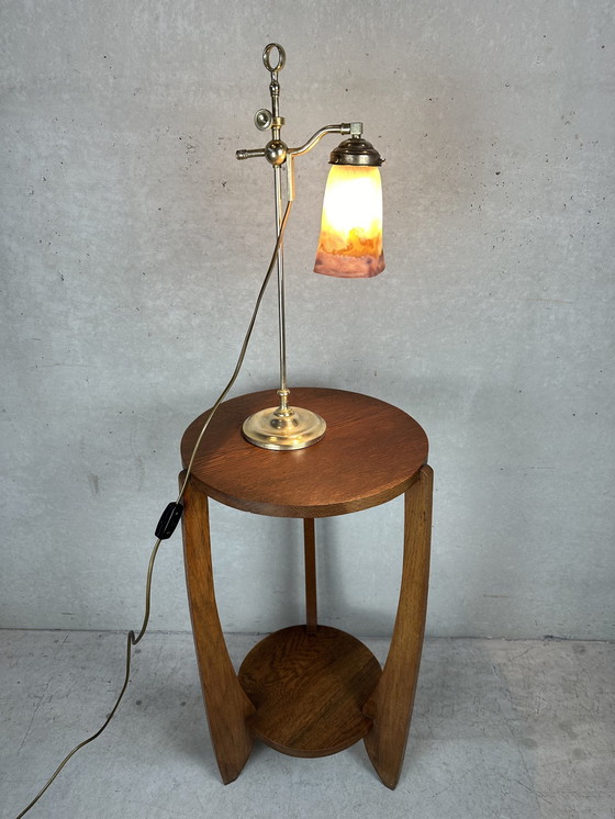 Image 1 of Art Nouveau Adjustable Table Lamp - Müller Frères