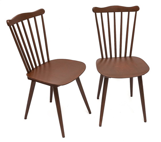 Image 1 of Pair Of Vintage Bistro Chairs, 1950