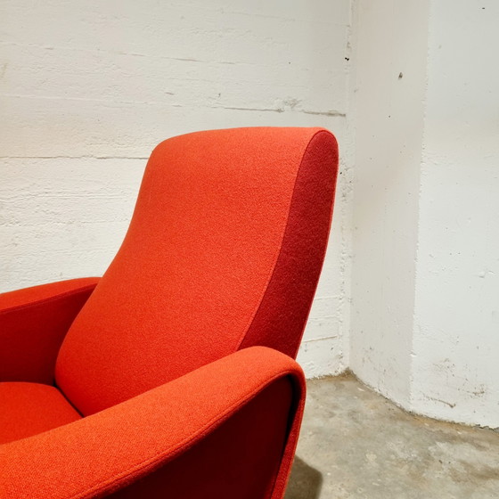 Image 1 of 1950 adjustable "Lady" lounge chair in the style of Marco Zanuso produced by Pizzetti Roma