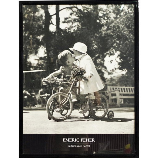 Vintage black and white print, Italy 2000