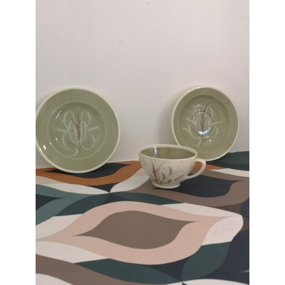 Image 1 of Tazza da tè vintage dipinta a mano da Susie Cooper, Inghilterra