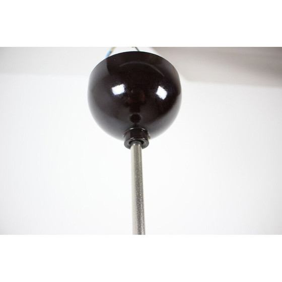 Image 1 of Lampada a sospensione vintage in vetro, cromo e bachelite, Cecoslovacchia, anni '50
