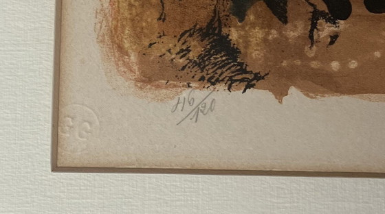 Image 1 of Paul Augustin Aïzpiri - Nature Morte À La Guitare (Color lithograph)
