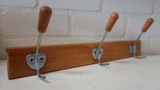 Image 1 of 2139 Vintage 1960s Coat Rack Wall Coat Rack