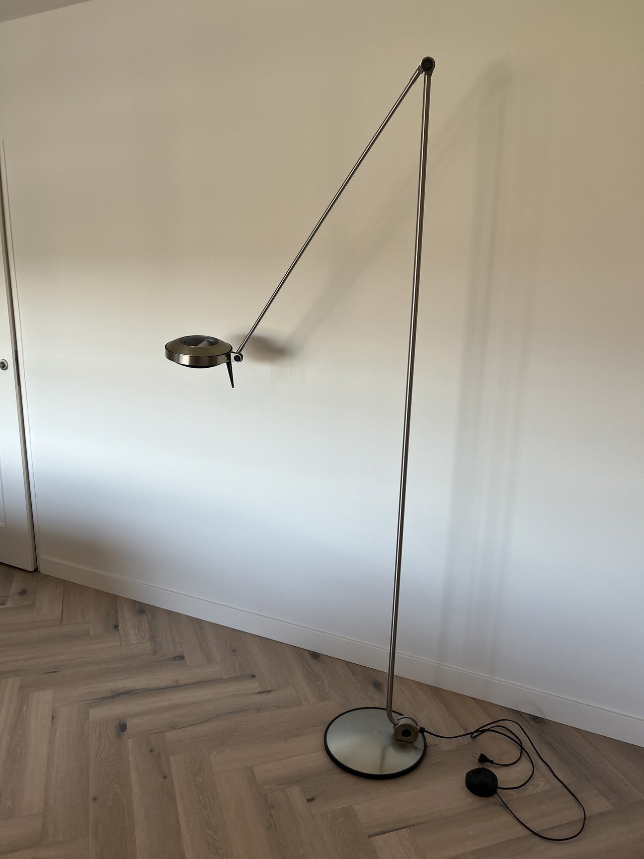 Lampada da terra Lumina Elle in acciaio inox