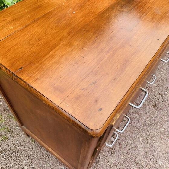 Image 1 of Vintage wooden chest of drawers with 3 drawers
