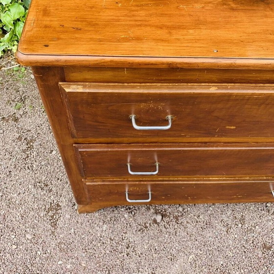 Image 1 of Vintage wooden chest of drawers with 3 drawers