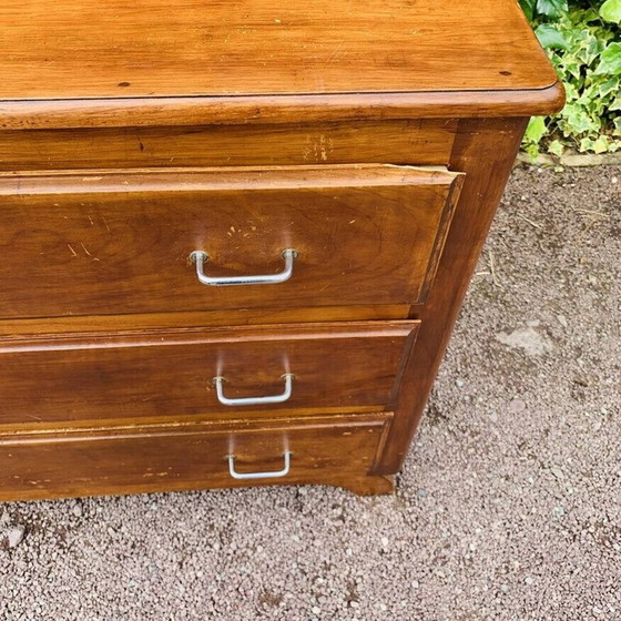 Image 1 of Vintage wooden chest of drawers with 3 drawers