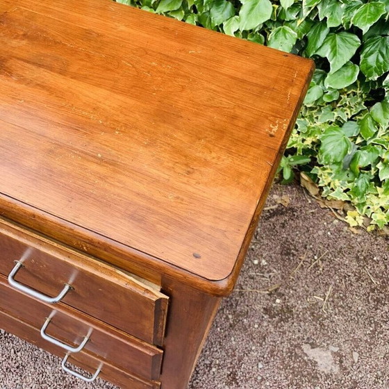 Image 1 of Vintage wooden chest of drawers with 3 drawers