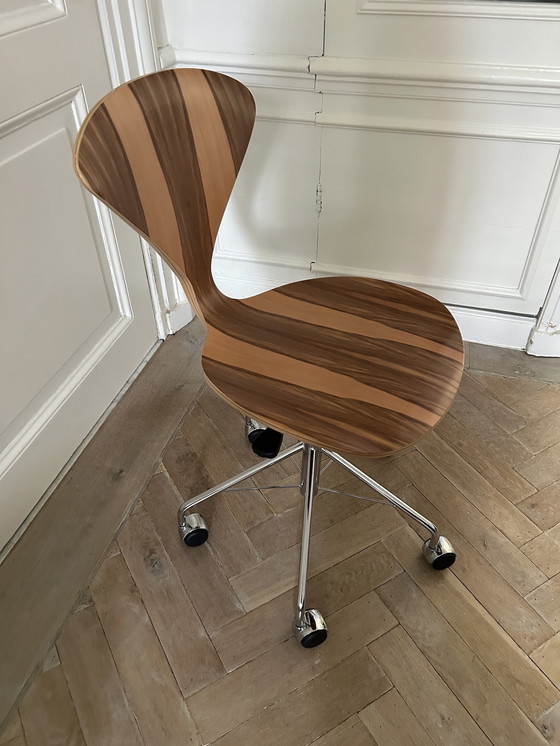 Image 1 of Cherner red gum swivel office chair