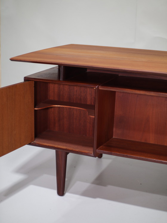 Image 1 of Freestanding desk Danish 1960s teakwood