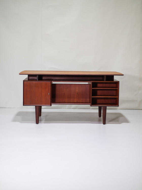 Image 1 of Freestanding desk Danish 1960s teakwood