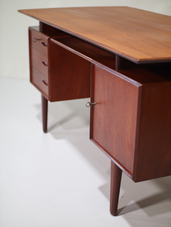 Image 1 of Freestanding desk Danish 1960s teakwood