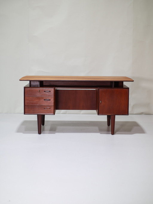 Bureau sur pied danois des années 1960 en teck