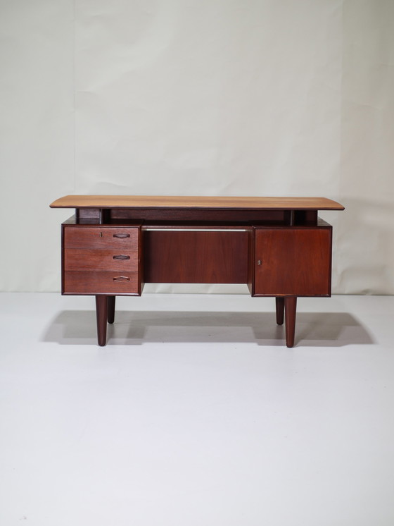 Image 1 of Freestanding desk Danish 1960s teakwood