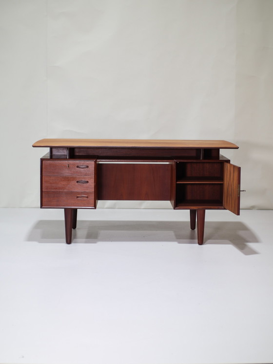 Image 1 of Freestanding desk Danish 1960s teakwood