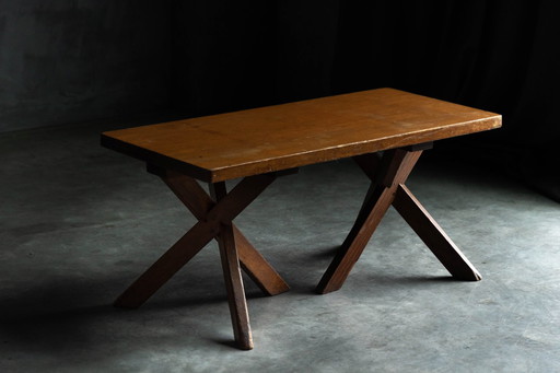 Side Table By Charlotte Perriand For Hôtel Les Trois Arcs, France, 1960S