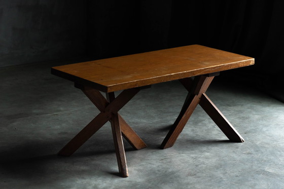 Image 1 of Side Table By Charlotte Perriand For Hôtel Les Trois Arcs, France, 1960S