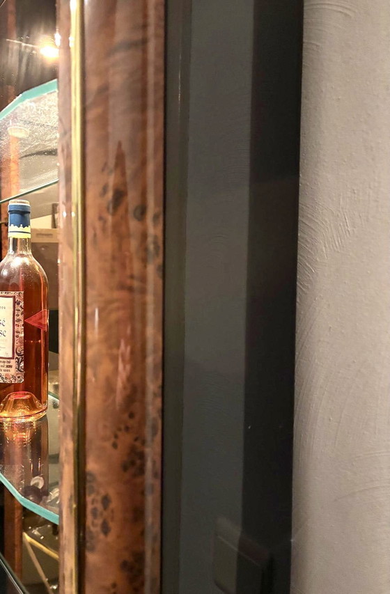 Image 1 of 1970S House Bar + Cupboard Backboard + 2 X Bar Stools