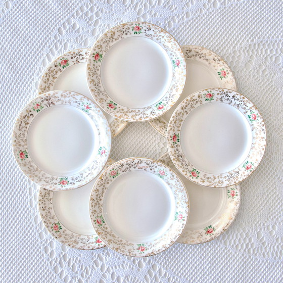 Image 1 of 8 Plates Villeroy & Boch "Flirty" Collection