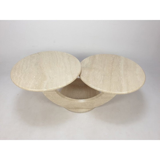 Image 1 of Vintage travertine coffee table, Italy 1980
