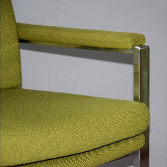 Image 1 of Pair of vintage chrome armchairs by Milo Baughman, 1970