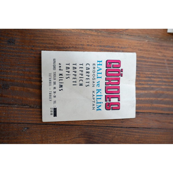 Image 1 of Lucidascarpe vintage in ottone e legno naturale, Turchia 1970