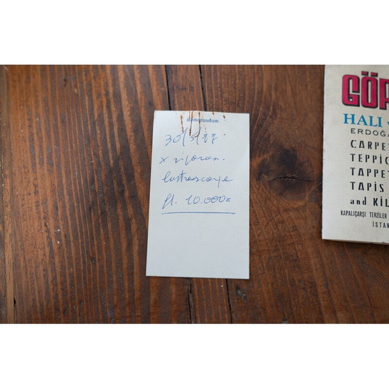 Image 1 of Lucidascarpe vintage in ottone e legno naturale, Turchia 1970