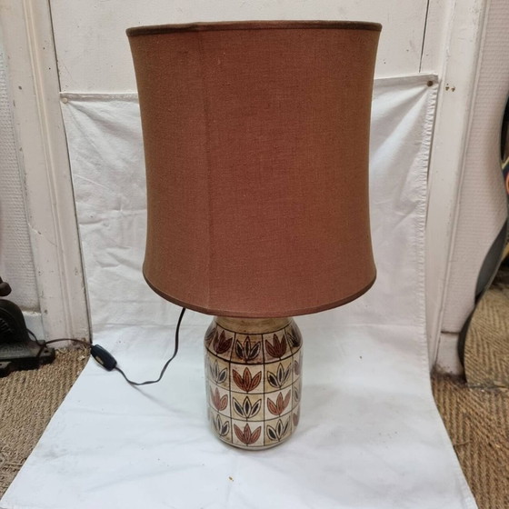 Image 1 of Ceramic Lamp By Jc Mallarmey, 1950