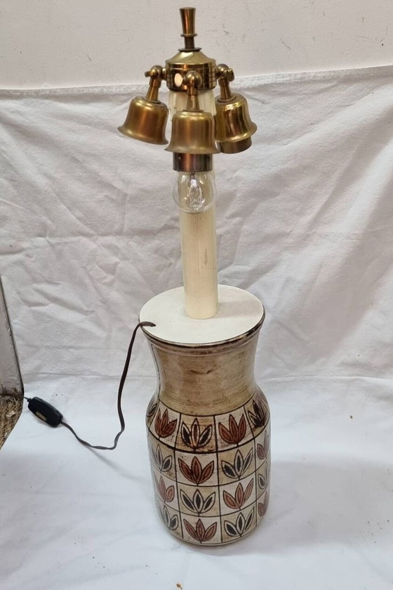 Image 1 of Ceramic Lamp By Jc Mallarmey, 1950